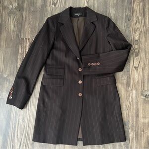 Georges Rech Vintage Long Blazer Style Wool Coat